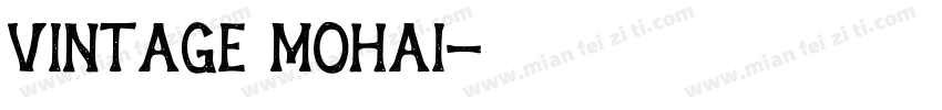 vintage mohai字体转换